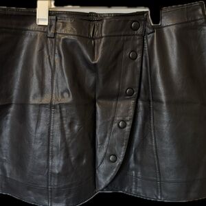 Eloquii Leather Mini Skirt